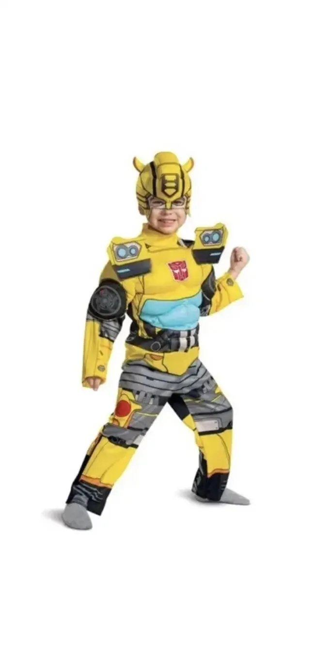New Transformers Bumblebee Toddler Muscle Halloween Costume Size 2T Disguise